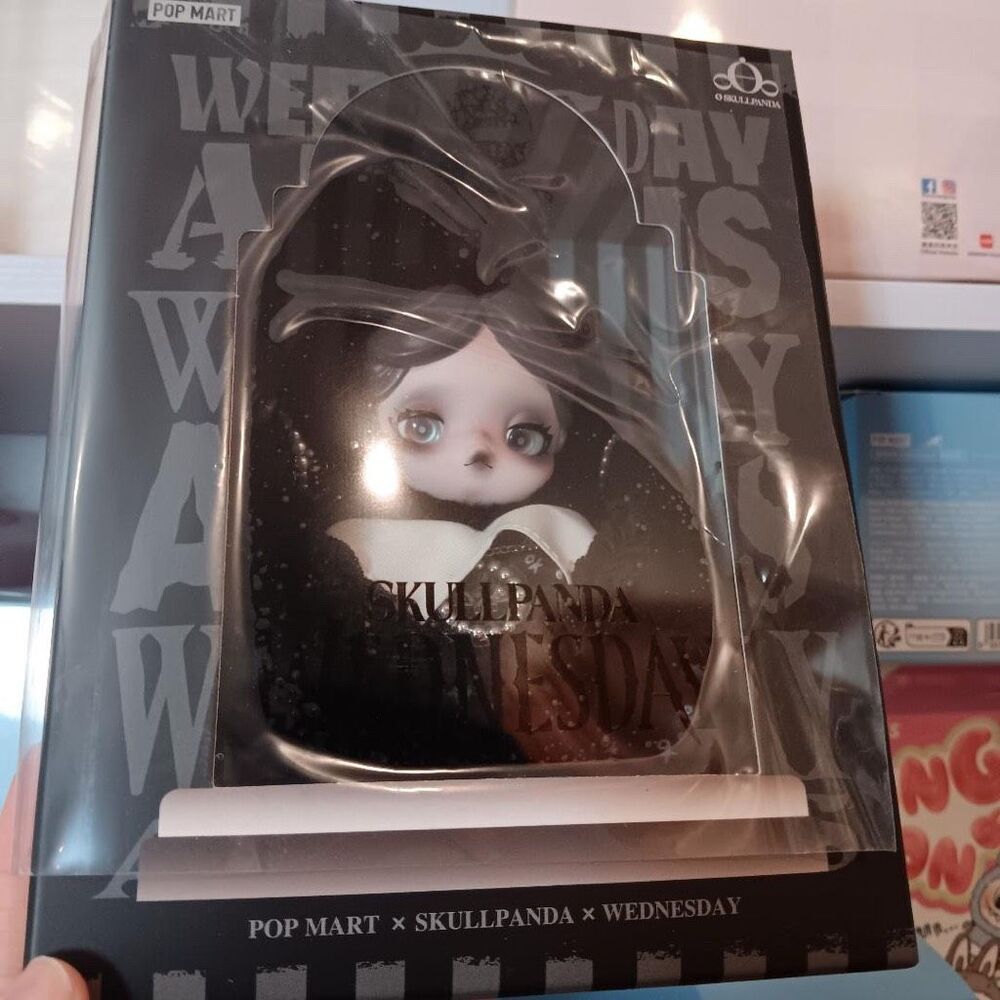 new ~POPMART x SKULLPANDA x WEDNESDAY CLASSIC DRESS VERSION NYC ONLY EXCLUSIVE
